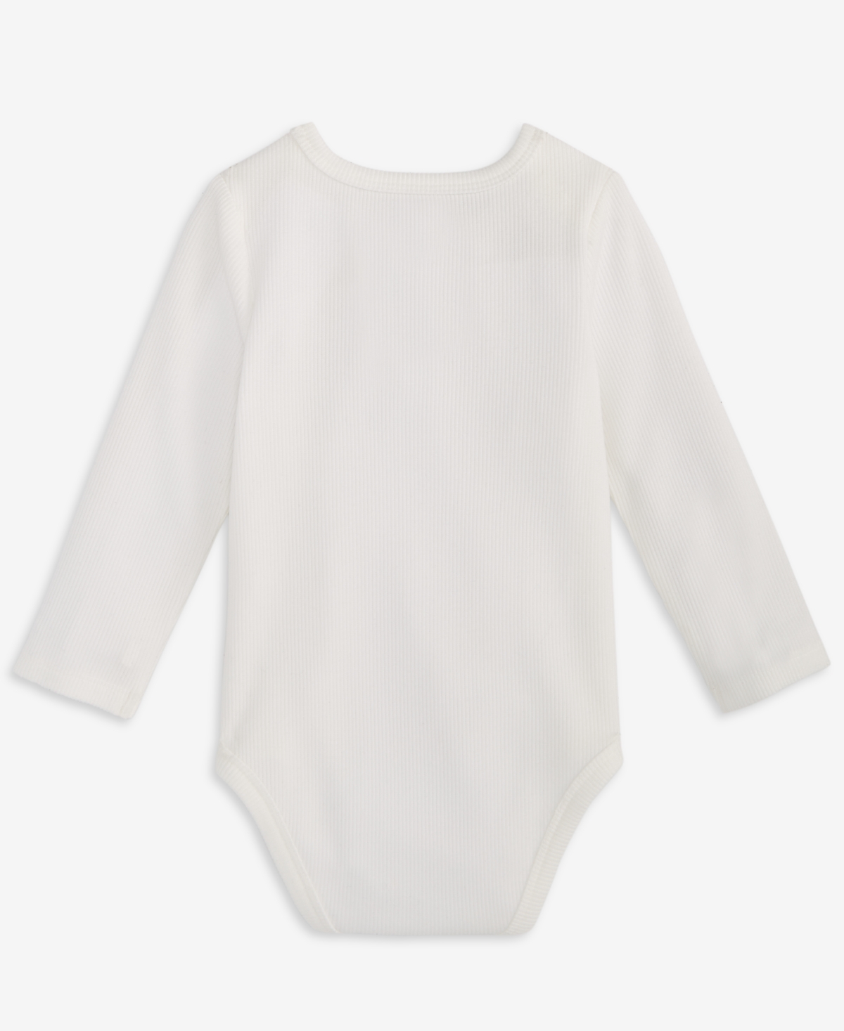 First Impressions Baby Hello Long-sleeve Bodysuit, Macy's Exclusive In White