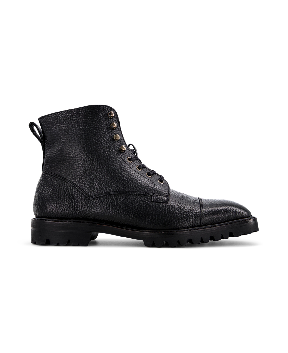 Anthony Veer Pembroke Cap-toe Boot In Black