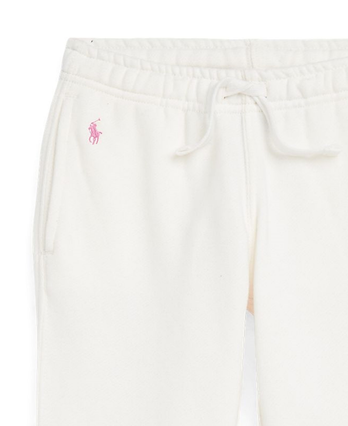 Polo Ralph Lauren Big Girls Fleece Jogger Pants In White