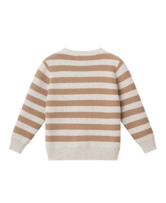 Toddler/Chile Boys Fall Striped Sweater with Truck