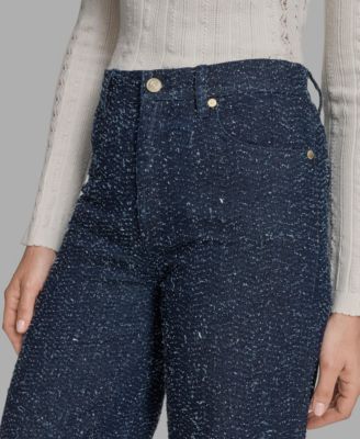 Women's Textured Wide-Leg Jeans