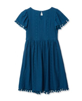 Girls Lace Short Sleeve Dress