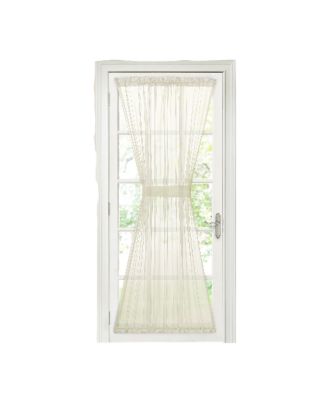 GoodGram Sheer Elegance Voile Door Panel, 60 By 72-inch, Beige - 52 in. W x 72 in. L