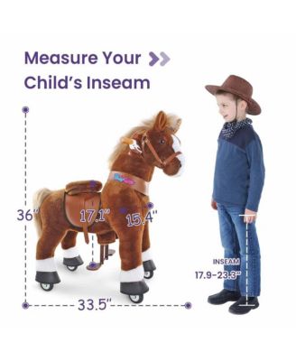 Ride-on Horse Brown Model U Size 4 for 4-7 Years