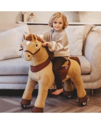 Ride-on Horse Light Brown Model E Size 4 for 4-7 Years
