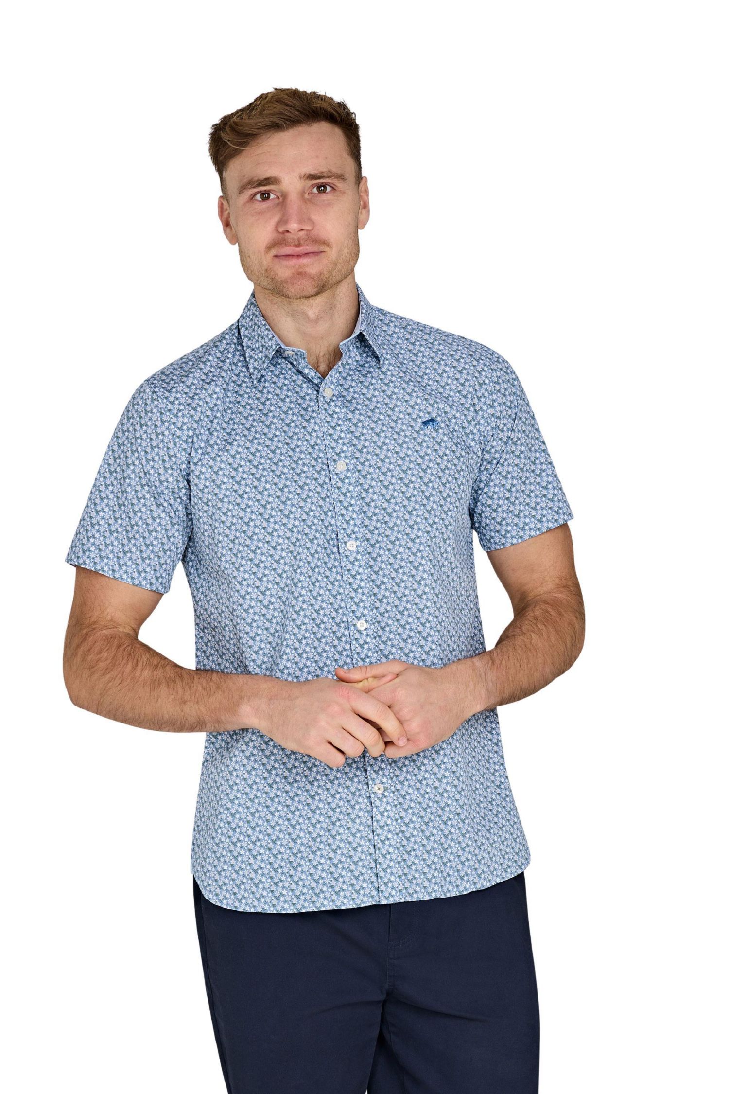 Men's Short Sleeve Cotton Poplin Shirt