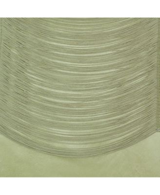 Satin Chic Complete Attached Window Curtain, Tiebacks & Valance Set - in. Long