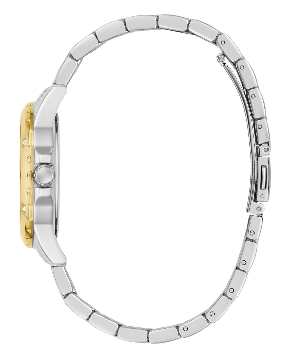 Guess Women's Two-tone Analog Watch, 35mm In Gold