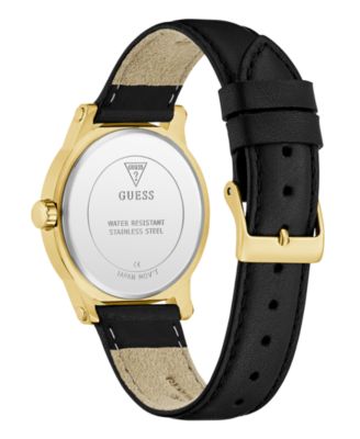 Women's Black Gold Tone Analog Watch, 36mm