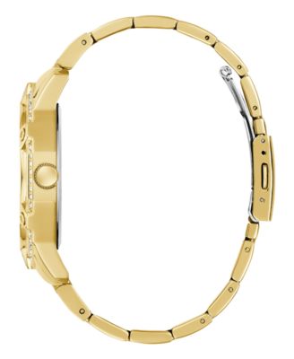 Men's Gold Tone Multi-function Watch, 46mm