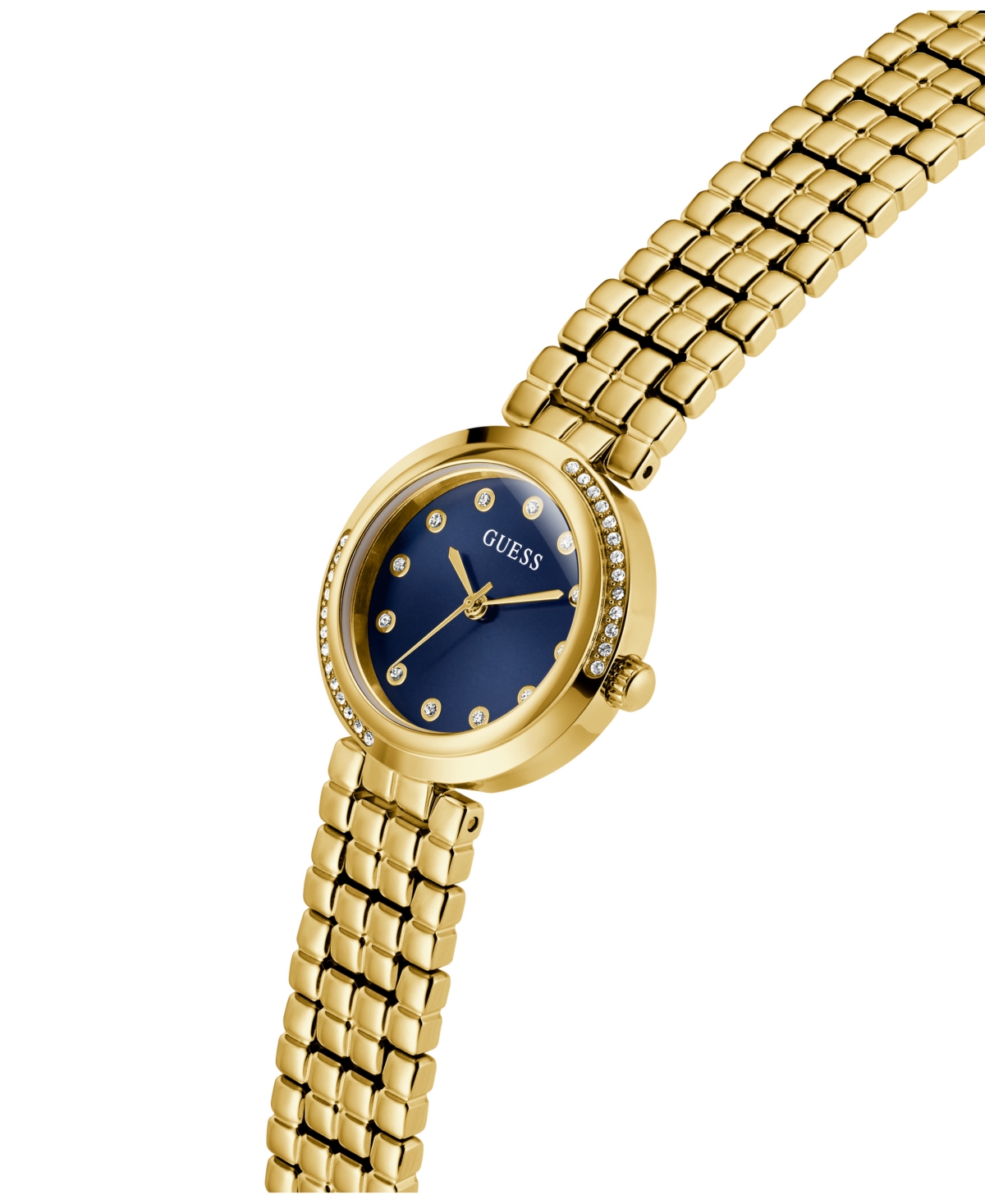 Guess Women's Gold Tone Analog Watch, 28mm In Gold