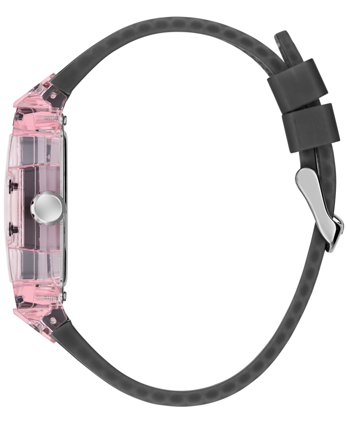 Guess Men's Black Pink Multi-function Watch, 42mm In Pink