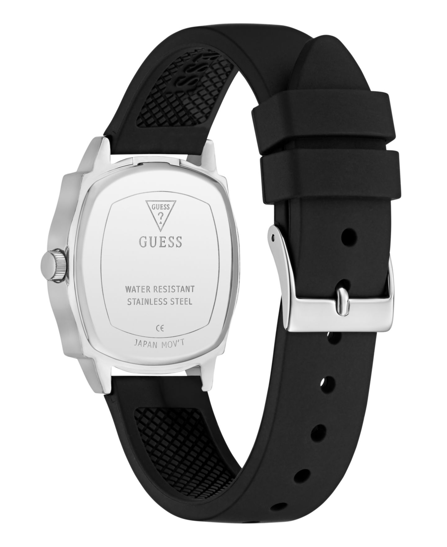 Женские часы GUESS Black Silver Tone Analog Watch, 32mm — фото 4