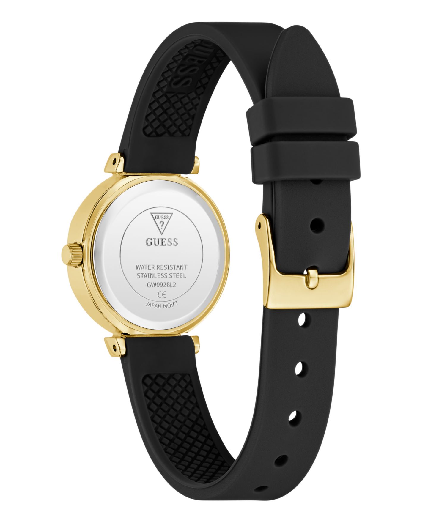 Женские часы GUESS Black Gold Tone Analog Watch, 26mm — фото 4
