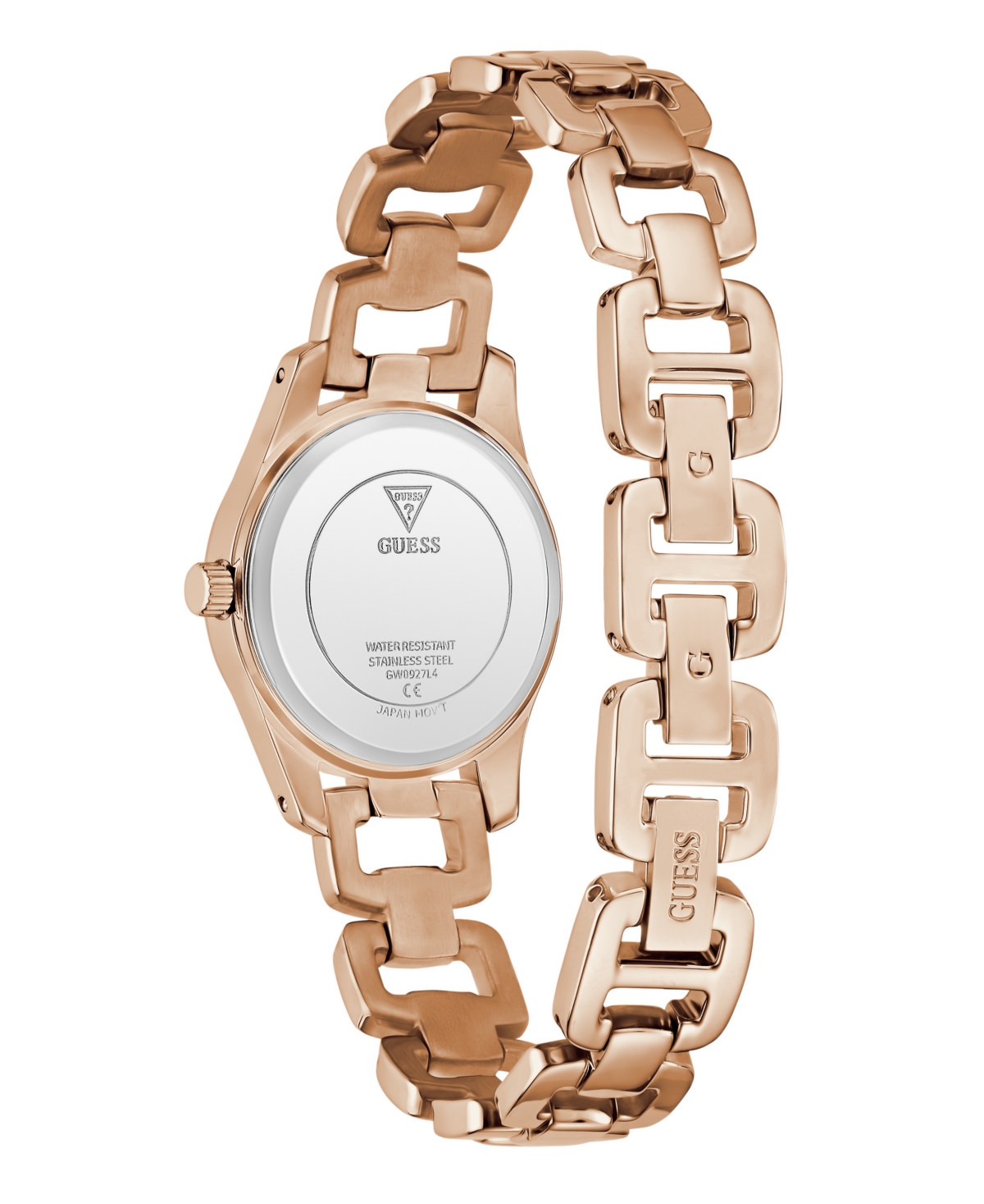 Guess Women's Rose Gold Tone Analog Watch, 28mm In Gold