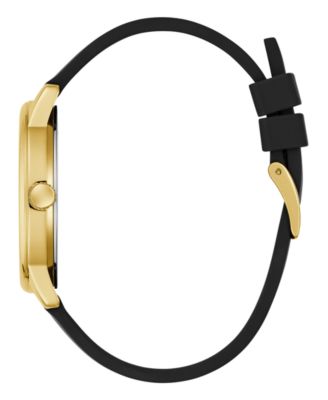 Men's Black Gold Tone Analog Watch, 40mm