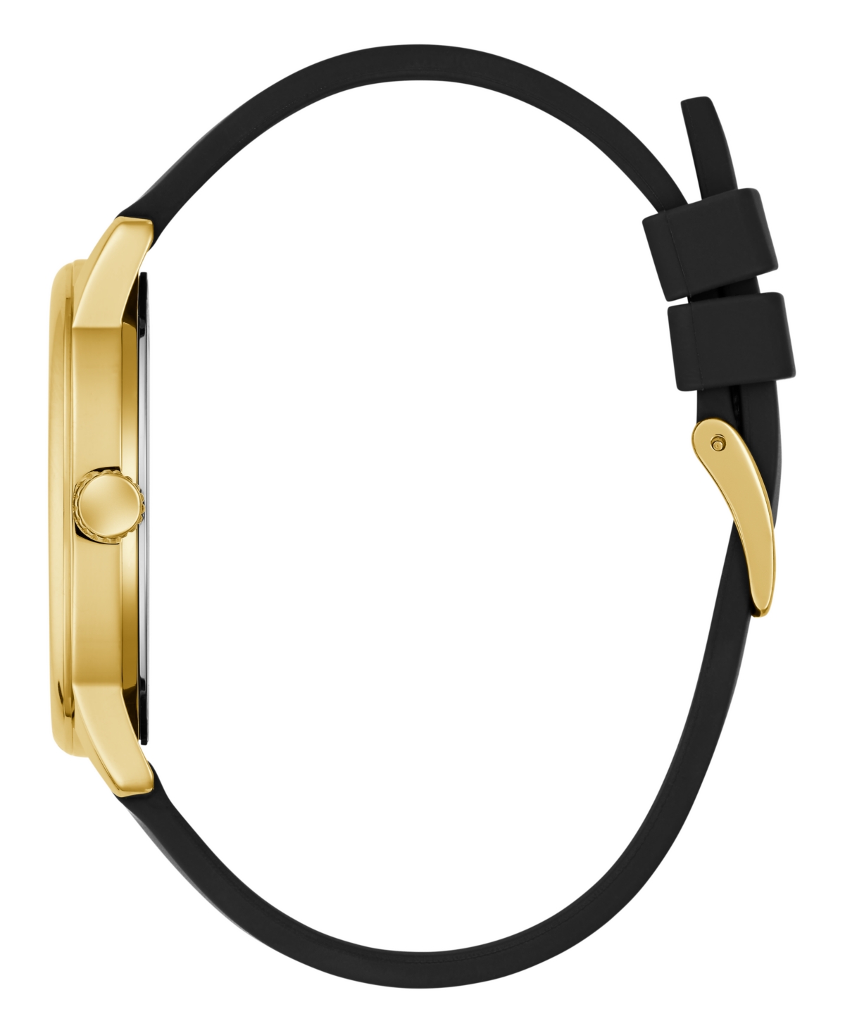 Guess Men's Black Gold Tone Analog Watch, 40mm In Gold