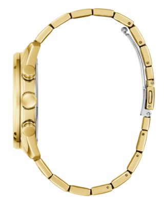 Men's Gold Tone Multi-function Watch, 44mm