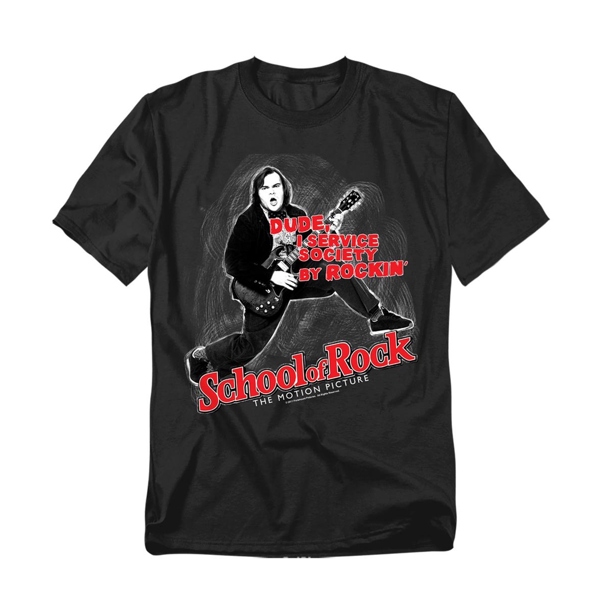 Men's School Of Rock Rockin T-Shirt - Black