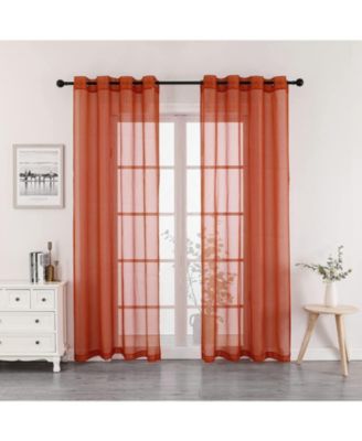 Ultra Luxurious Elegant Sheer Grommet Single Curtain Panel