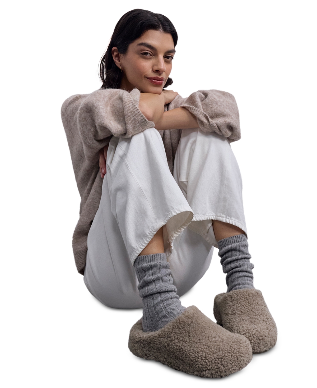 FitFlop Women's Shuv Curly-Shearling Clogs