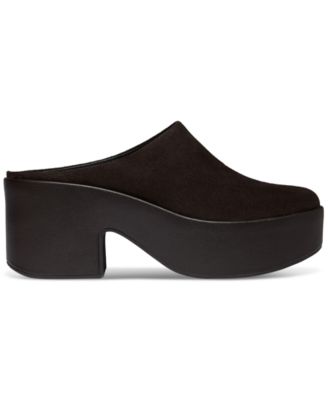 Women's Platfforms Suede Heeled Mules