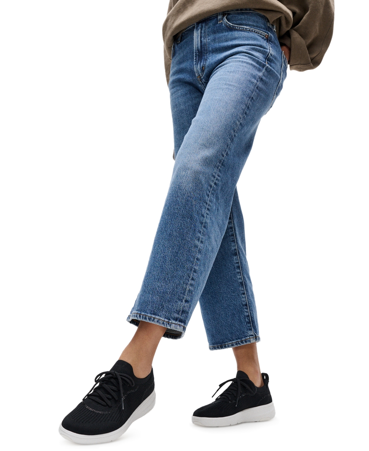 Fitflop Women's Super-q Crystal-trim Knit Laced Up Sneakers In Black