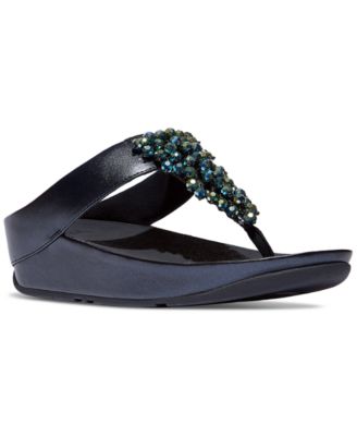 Women's Rumba Iridescent Beaded Toe-Post Sandals