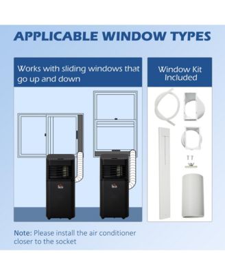 8000 BTU Portable Air Conditioner w/ 4 Modes for Home Office - Air Conditioner