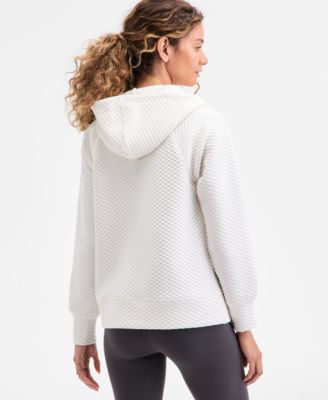 Women's Relaxed Quilted Half-Zip Hoodie, Macy's Exclusive 