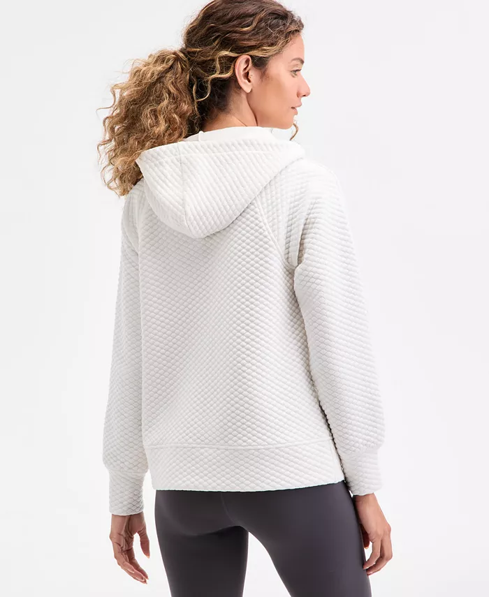 Women's Relaxed Quilted Half-Zip Hoodie - thumbnail 6