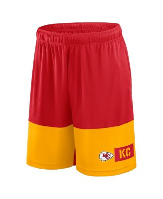 Men's Red/Gold Kansas City Chiefs Big Tall Best of the Best Performance Shorts