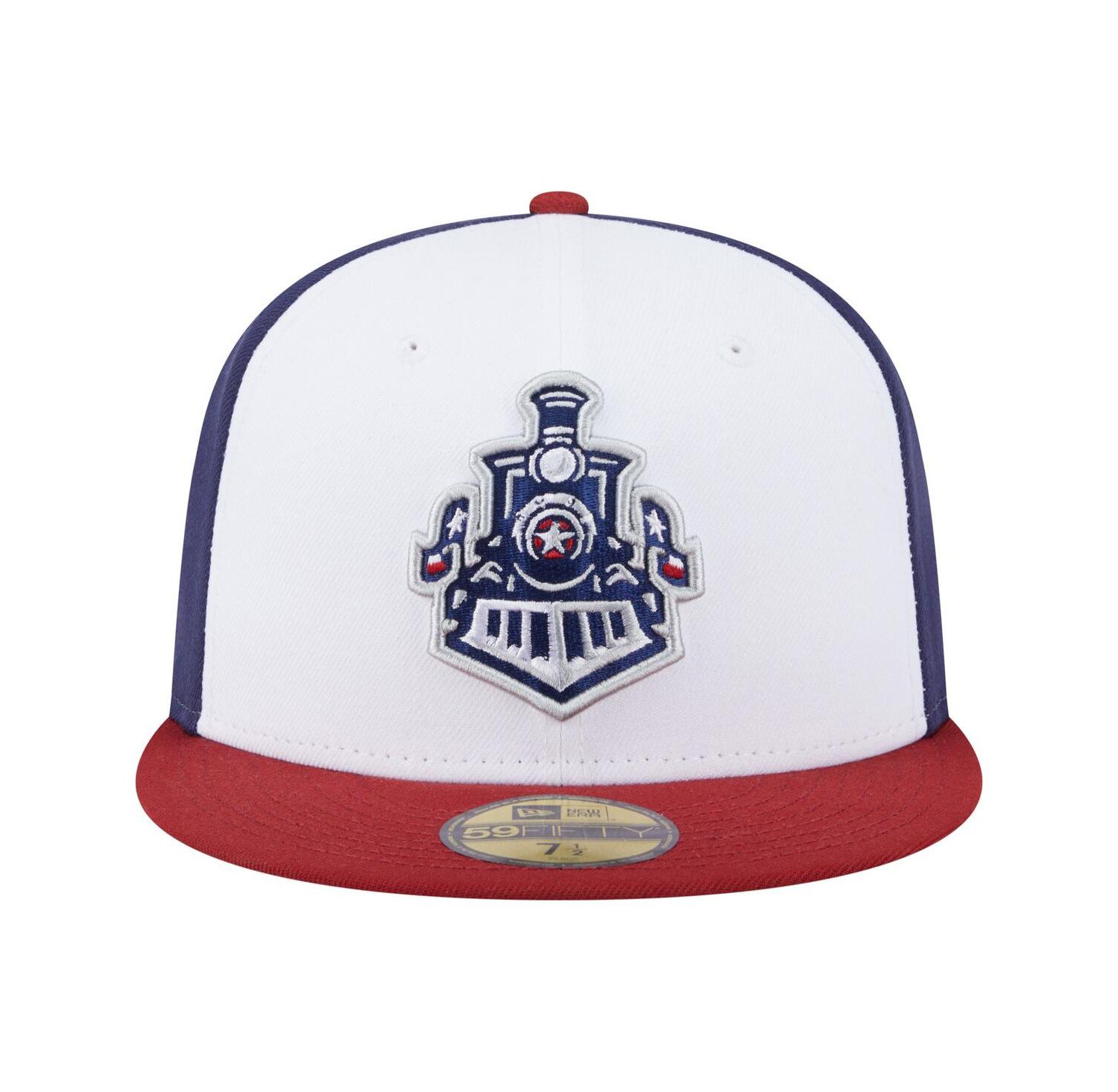 Men's White/Red Round Rock Express Authentic Collection 59FIFTY Fitted Hat