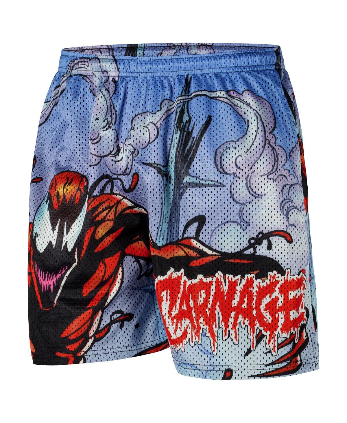 Chalk Line Men's Blue Venom Absolute Carnage 1 Retro Shorts In Blue