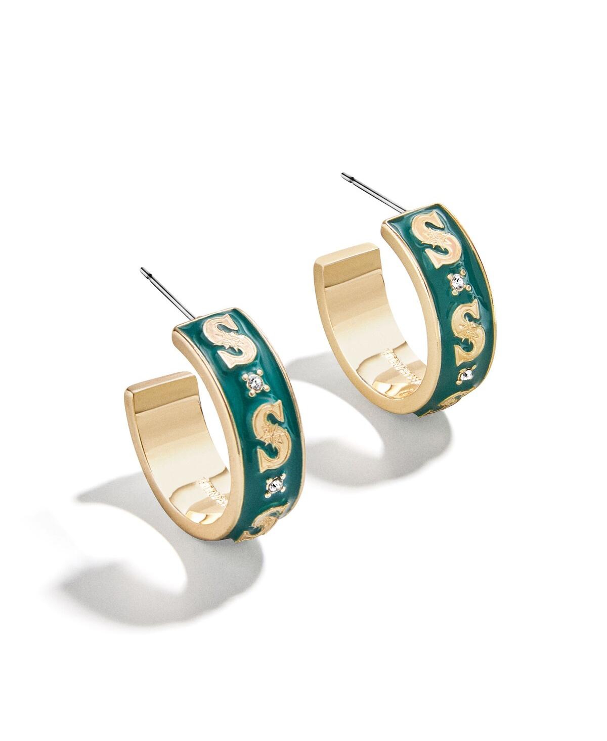 Wear By Erin Andrews X Baublebar Seattle Mariners Enamel Hoop Earrings In Multi