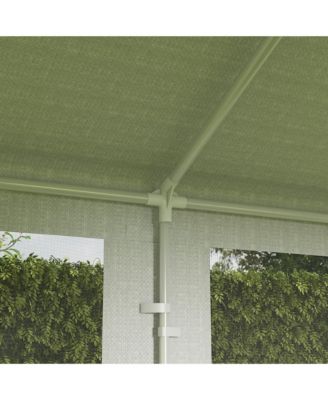 10' x 28' Party Tent with 8 Removable Net Sidewalls,