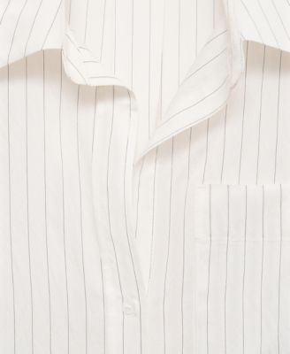 Women's Semi-Transparent Striped Shirt