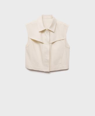 MANGO - Women's Denim-Effect Vest