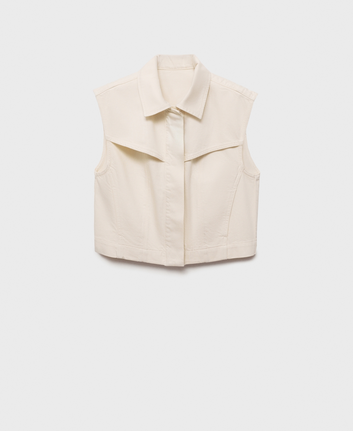 Mango Women's Denim-Effect Vest