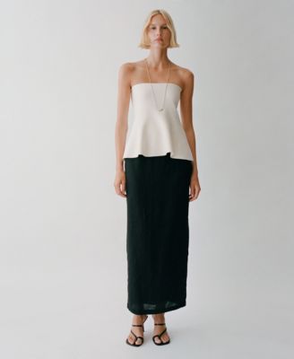 Women's Linen Pencil Skirt