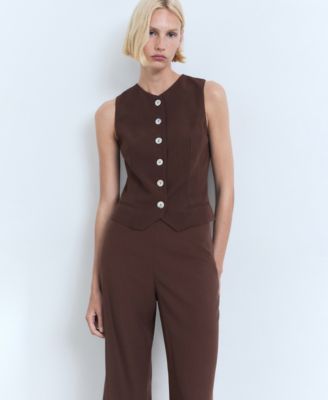 Women's Straight-Fit Suit Pants