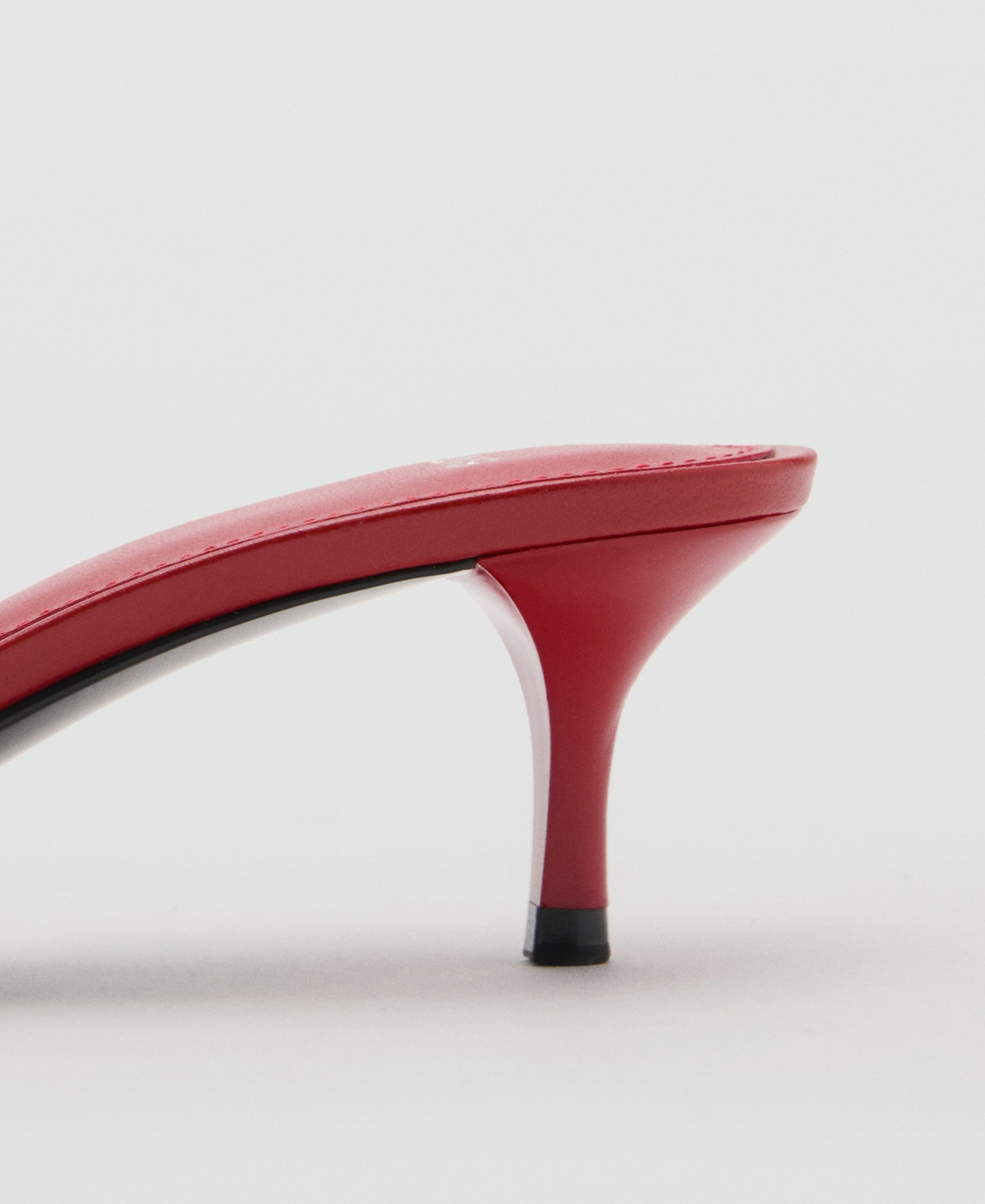 Mango Bow Strap Sandal In Red