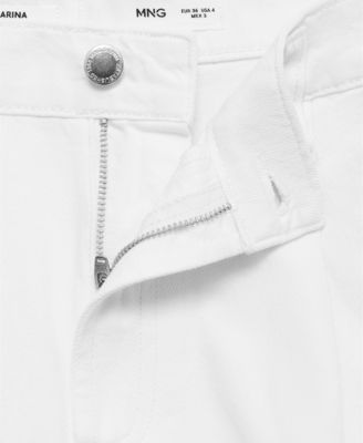 Women's Mid-Rise Pleated Denim Bermuda Shorts