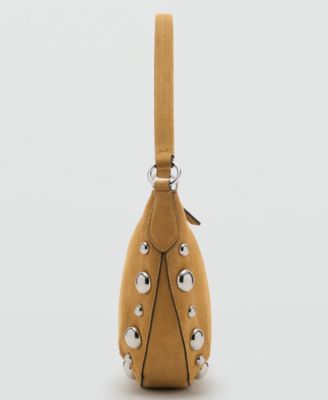 Women's Medium Studded Suede Handbag