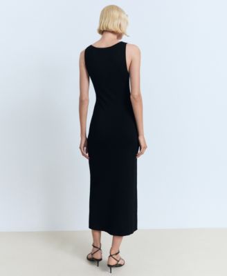 Women's Bow Neckline Knitted Dress