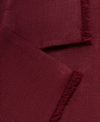 Women's Frayed Ends Linen Suit Blazer