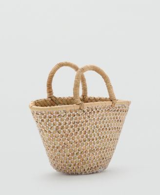 MANGO - Women's Combined Mini-Basket Bag