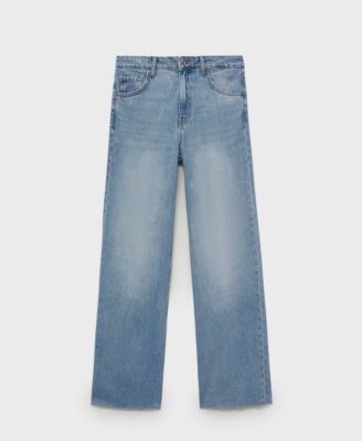 MANGO - Women's Danila Wide leg High-Rise Jeans