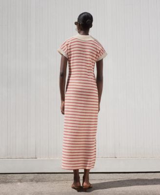 Women's Long Striped Knitted Dress