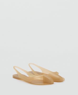 MANGO - Women's Rubberized Slingback Shoes